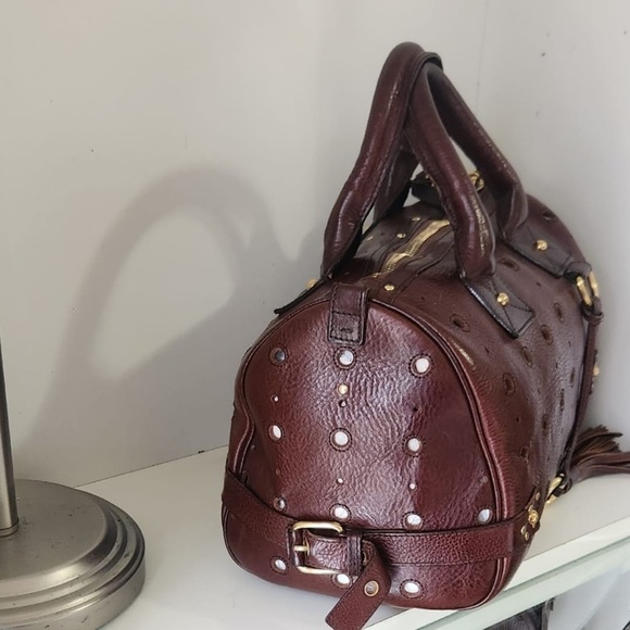Like New!Marc Jacob's ( Made in Italy), Laser Cut Brigittte Brown Satchel bag - Picture 4 of 14